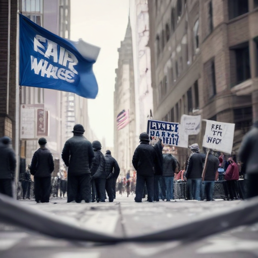 Illustration of Samsung Workers Rally for Fair Wages: A Turning Point in Labor Rights?