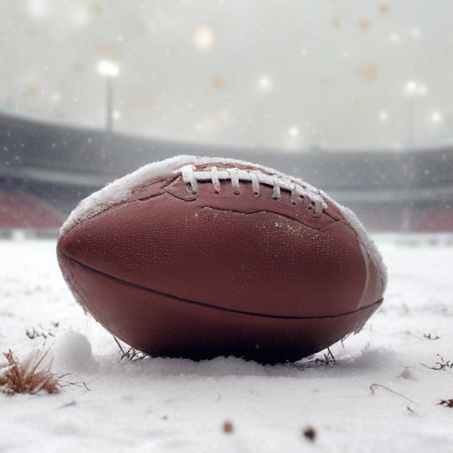 Illustration of Snowy Showdown: Browns Triumph in Winter Wonderland