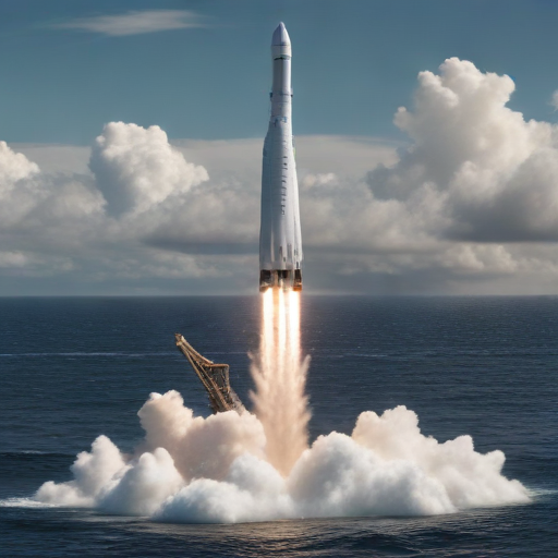 Illustration of SpaceX's Bold Move: Why Did They Let the Booster Splash Down?
