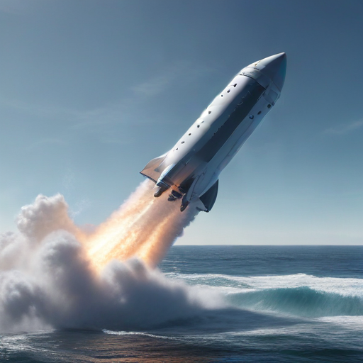 Illustration of SpaceX's Starship Soars High but Faces Ocean Hurdle: What's Next?