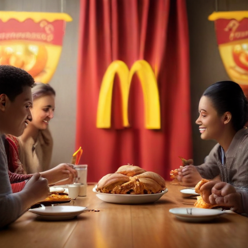 Illustration of Thanksgiving Convenience: McDonald's Open for Quick Meals!