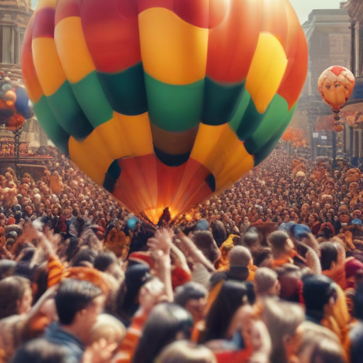 Illustration of Thanksgiving Iconic Balloons Take Flight: What's New This Year?
