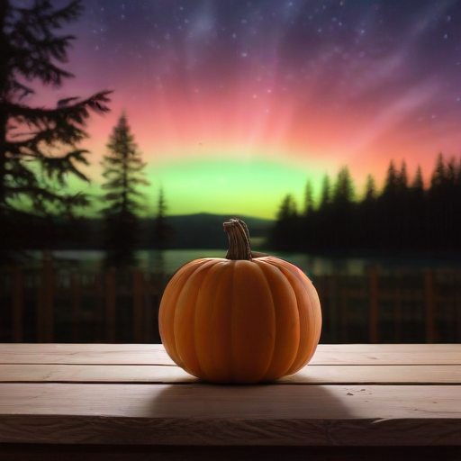 Illustration of Thanksgiving Lights: A Stunning Aurora Show Awaits!