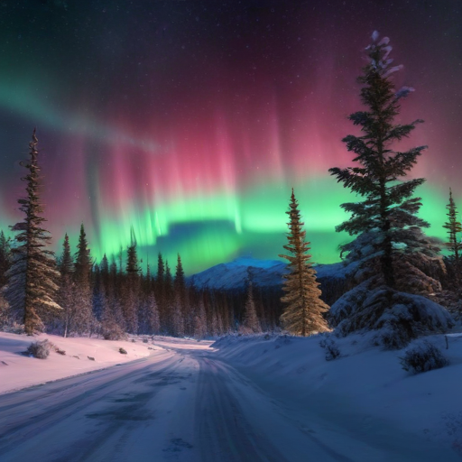 Illustration of Thanksgiving Lights: Solar Storm to Illuminate Northern Skies