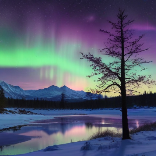 Illustration of Thanksgiving Lights: Stunning Aurora Borealis to Dazzle Skies!