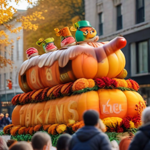 Illustration of Thanksgiving Parade Unites North Miami in Colorful Celebration!