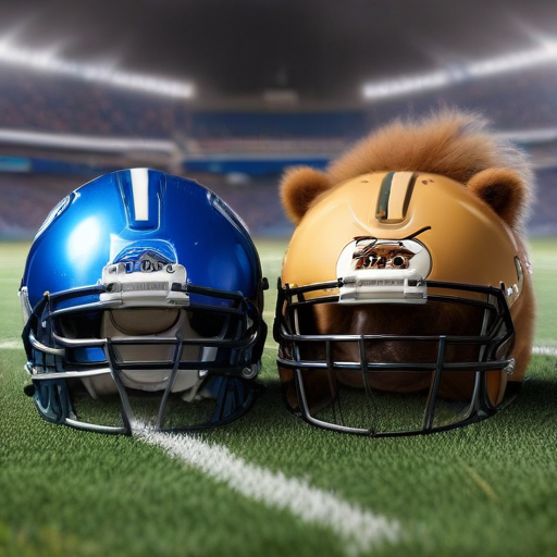 Illustration of Thanksgiving Showdown: Lions vs. Bears at Ford Field!