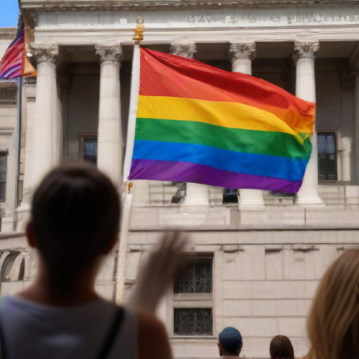 Illustration of Transgender Rights at the Capitol: A Heated Showdown