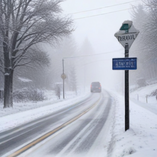 Illustration of Travel Chaos Looms as Heavy Snow Hits Erie Region