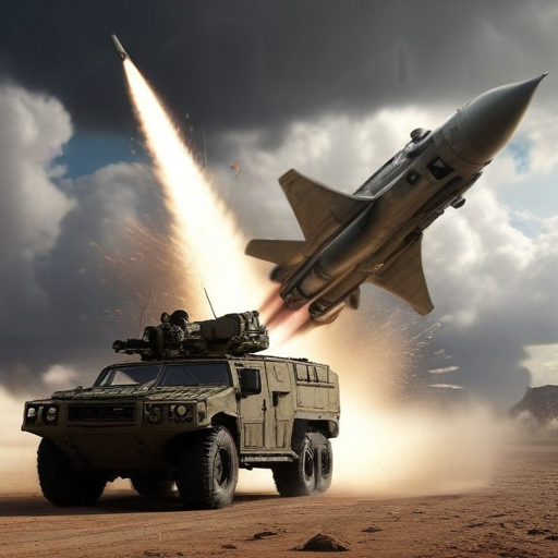 Illustration of Ukraine's Bold Move: Storm Shadow Missiles Strike Russia for the First Time