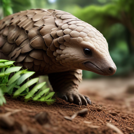 Illustration of Unexpected Wildlife Discovery: Chinese Pangolin Spotted in Shenzhen After 30 Years!
