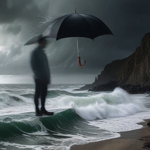 Illustration of "Unleashing Nature's Fury: The Bomb Cyclone's Impact on the West Coast"