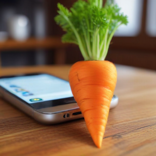 Illustration of "Vegan Victory: David Montgomery's Carrot Choice Sparks Social Media Buzz"