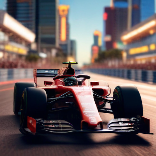 Illustration of Vegas Vroom: Anticipation Builds for the 2023 F1 Showdown!