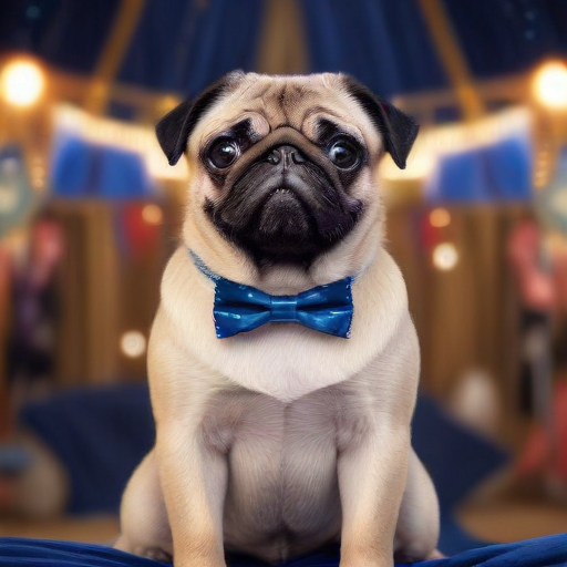 Illustration of Vito the Pug Takes the National Dog Show by Storm!