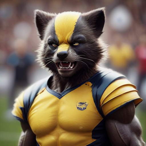 Illustration of Wolverines Dominate Wildcats: A Game to Remember