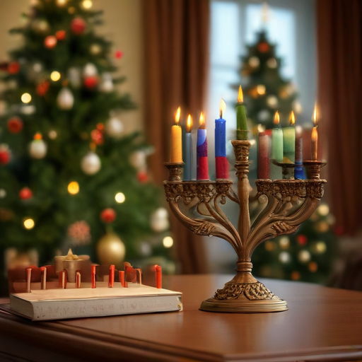 Illustration of A Rare Holiday Fusion: Hanukkah Meets Christmas 2023!