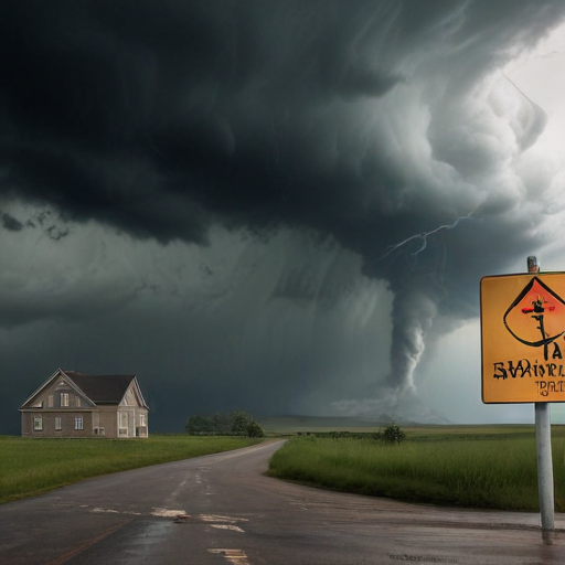 Illustration of Alabama on High Alert: Tornado Watches and Severe Storms Threaten the Region