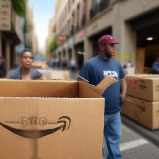 Illustration of Amazon Delivery Drivers Strike for Change: Will Their Demands Be Met?