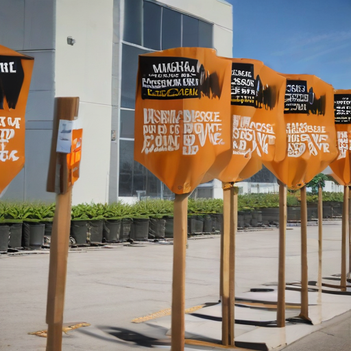 Illustration of Amazon Workers Unite: Picketing for Change Amid Holiday Rush