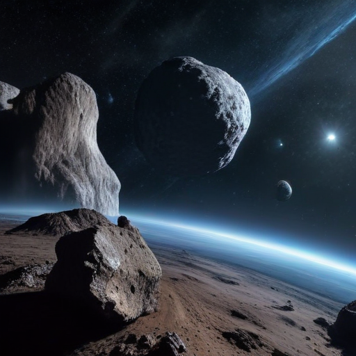 Illustration of Asteroid Closely Approaching Earth Promises Stunning Sky Show