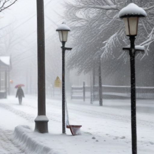 Illustration of Blizzard Alert: Erie County Braces for Epic Snowfall