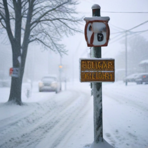 Illustration of Blizzard Alert: Erie County Braces for Heavy Snow and Winds!