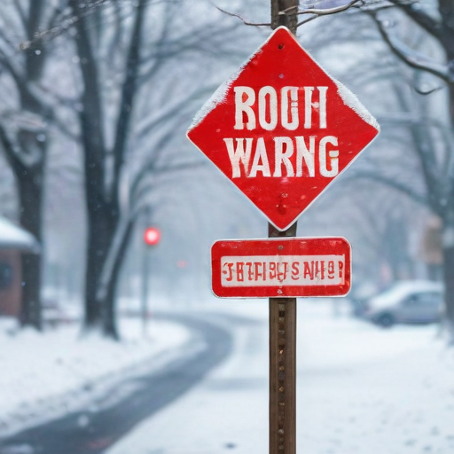 Illustration of Blizzard Warning: Erie County Braces for a Winter Storm Showdown