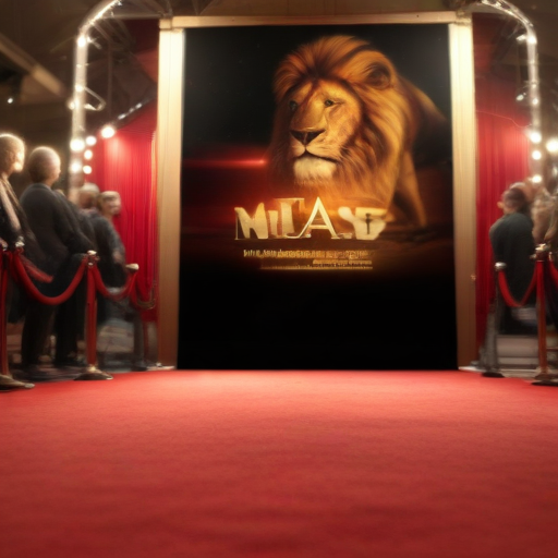 Illustration of Blue Ivy Shines at "Mufasa" Premiere: A Star is Born!