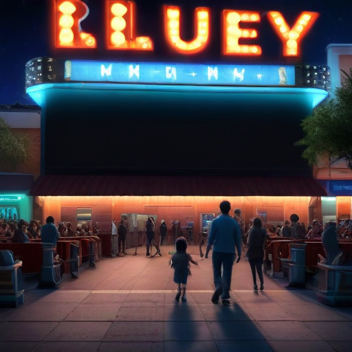 Illustration of "Bluey Hits the Big Screen: A Family Film Adventure Coming in 2027!"