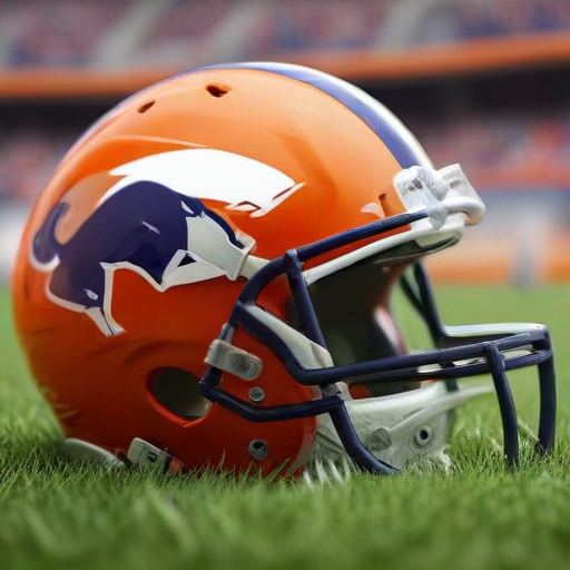 Illustration of Broncos Gear Up in Orange: A Colorful Clash with the Colts!