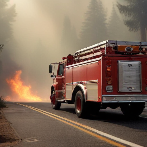 Illustration of "California's Wildfire Crisis: Residents Evacuate as Franklin Fire Ignites"