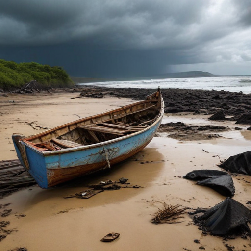 Illustration of Catastrophe Strikes Mayotte: Cyclone Chido Leaves Destruction in Its Wake