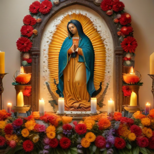 Illustration of Celebrating Unity: The Heartfelt Tribute to La Virgen de Guadalupe in Corpus Christi