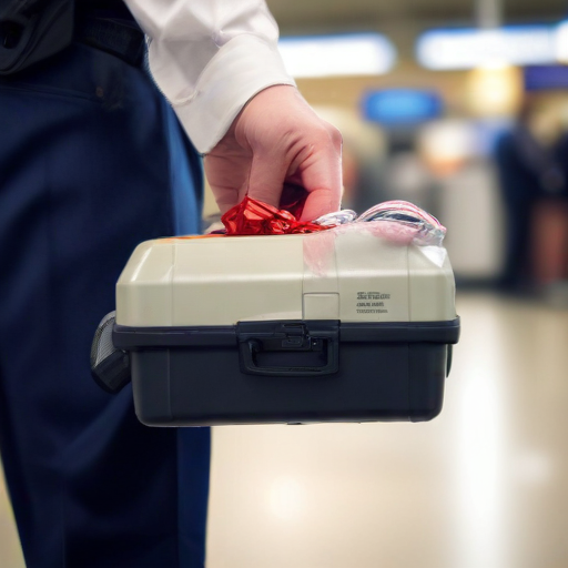 Illustration of Christmas Chaos: TSA Agent Turns Hero in "Carry-On"