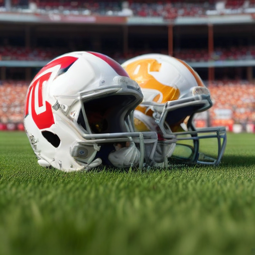 Illustration of Clash of Titans: Ohio State vs. Tennessee in 2024 College Football Playoff Showdown!