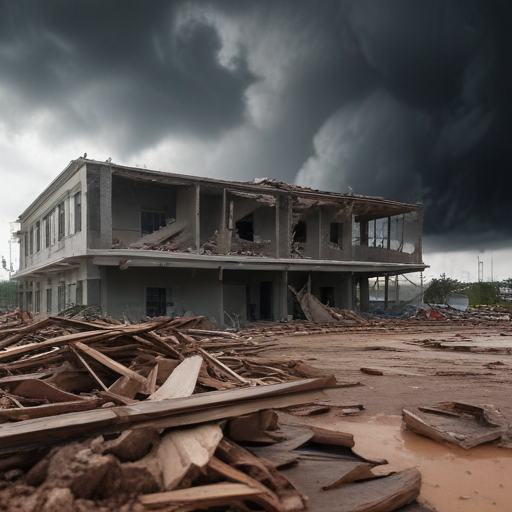 Illustration of Cyclone Chido: Mayotte Faces Apocalyptic Challenges Amid Destruction