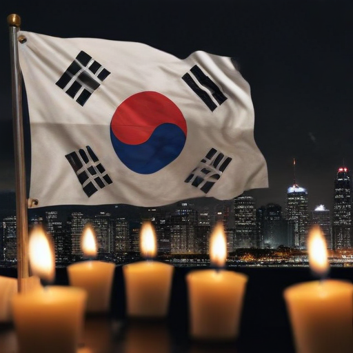 Illustration of Democracy on the Edge: South Korea's Night of Defiance