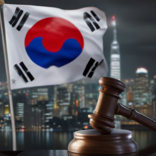 Illustration of Democracy vs. Martial Law: South Korea's Night of Resistance