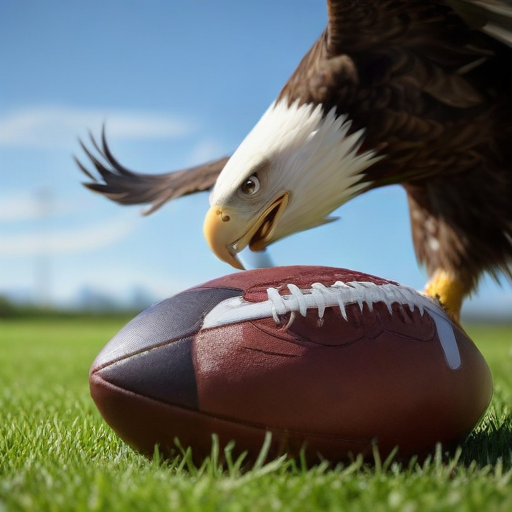 Illustration of Eagles Soar to Victory: Barkley Eyes Historic Rushing Record