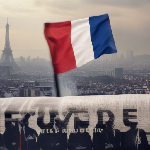 Illustration of Europe on Edge: France's Turmoil and the Future of EU Unity