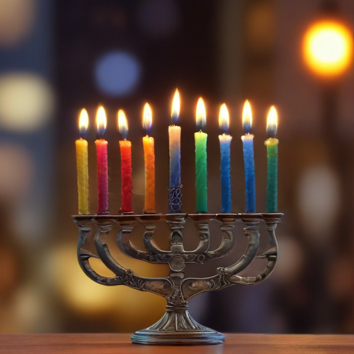 Illustration of Festive Delays Ahead: Join the Brevard Hanukkah Parade!