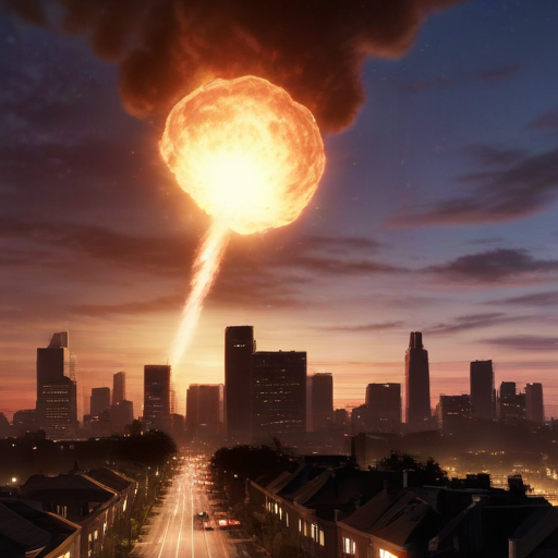 Illustration of Fireball in the Sky: Did an Asteroid Just Strike Earth?