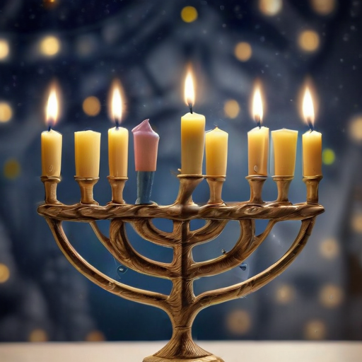 Illustration of Hanukkah 2024: A Festival of Lights and Hope Shining Bright Amidst Christmas