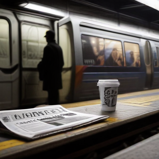 Illustration of High-Stakes Subway Showdown: Hero or Vigilante?