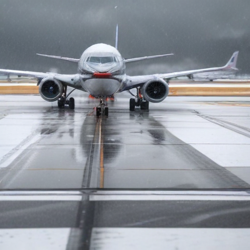 Illustration of Holiday Flight Chaos: American Airlines Halts Operations Amid Storm and Tech Troubles