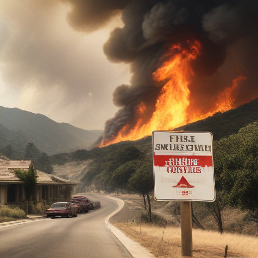 Illustration of Inferno in Malibu: Evacuations Expand as Fire Grows to Over 3,000 Acres