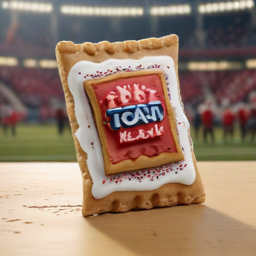 Illustration of Iowa State's Sweet Victory: A Historic Win and a Giant Pop-Tart Celebration!