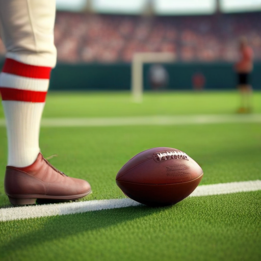 Illustration of Kicker Dicker Ignites NFL History with Rare Free-Kick Field Goal!