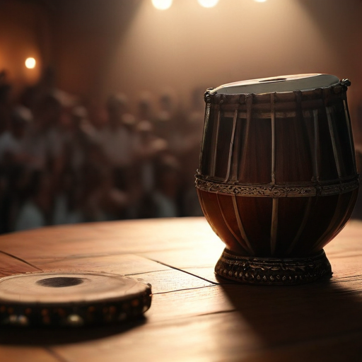 Illustration of Legendary Tabla Maestro Zakir Hussain Passes Away at 73